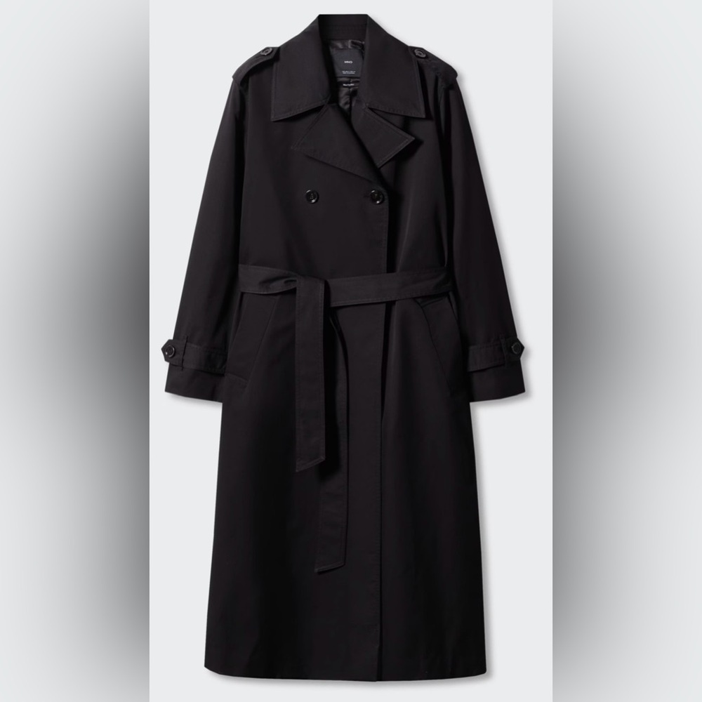 Mango Water Repellent Black Jacket